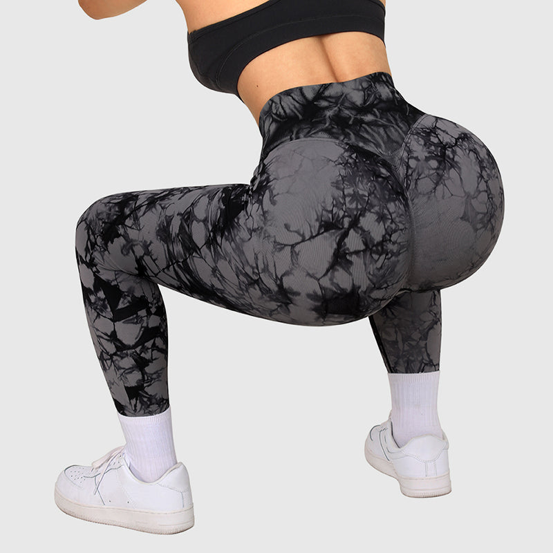  UXZDX Tie Dye Anti-Cellulite Sports Leggings Women No Camel  Toe Squatproof Yoga Pants Naked Back Workout Gym Leggings (Size : Medium) :  Sports & Outdoors